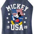 thumbnail image 3 of Disney - Mickey Waving Flag USA - Juniors High Neck Tank Top, 3 of 5