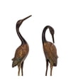thumbnail image 3 of SPI Home Pair of Heartwarming Crane Couple Cast Brass and Marble Statues, 3 of 3