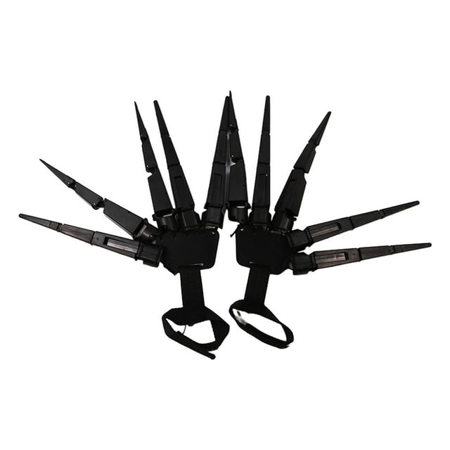Accesorios de cosplay de Halloween, juego de juguetes terroristas, dedos articulados de Halloween para Negro