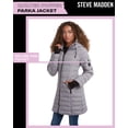 thumbnail image 5 of Steven Madden Women's Winter Coat - Packable Long Length Quilted Puffer Parka Jacket for Women, S-XL, 5 of 7