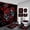 Red1, variant on Gothic Red Rose Skull Shower Curtain Set 4 Piece – Dark Floral Punk Rock Horror Art Bath Mats Toilet Lid Cover U-Shaped Rug, Emo Grunge Halloween Bathroom Decor