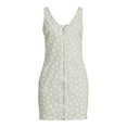 thumbnail image 2 of No Boundaries Juniors' Zip Front Denim Dress, 2 of 5