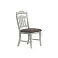 thumbnail image 3 of Antique White Set of 6pc Dining Chairs Ladder Back Design Classic Side Chairs Upholstered Cushion Seat, 3 of 7
