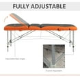 thumbnail image 4 of HOMCOM 3 Section Foldable Massage Table Professional Salon Facial Couch Bed, 4 of 10