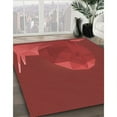 thumbnail image 2 of Ahgly Company Indoor Round Patterned Lava Red Area Rugs, 3' Round, 2 of 6