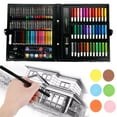thumbnail image 2 of EZGO 168pc Drawing Pen Art Set Kit Colored Pencils and Sketch Charcoal Tool, 2 of 6