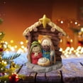 thumbnail image 4 of Mini Christmas Jesus Birth Statue, Multicolor Resin Desktop Decor - Christian Holiday Figurine for Home, Dining Table & Festival Decoration, 4 of 6