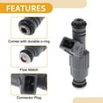 thumbnail image 3 of Inyector de combustible Unique Bargains 1 Pcs No.0280155823 para BMW 540i (E39) V8 4.4L 1999-2003, 3 of 7