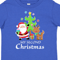 thumbnail image 4 of Inktastic My 2nd Christmas with Santa Reindeer and Tree Boys or Girls Toddler T-Shirt, 4 of 5