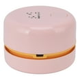 thumbnail image 2 of Desktop Vacuum Cleaner, Automatic Mini Dust Sweeper 10000 RPM Rotation With Vacuum Extension Tube For Home Pink, 2 of 8