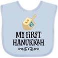 thumbnail image 3 of Inktastic My 1st Hanukkah Dreidel Boys or Girls Baby Bib, 3 of 4