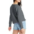 thumbnail image 2 of Hanes Women’s EcoSmart Cotton-Blend Fleece Crewneck Sweatshirt, 2 of 5