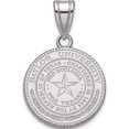 thumbnail image 1 of Sterling Silver Rh-Plated Logoart Baylor University Medium Crest Pendant (22 X 15) Made In United States ss037bu, 1 of 5