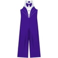 thumbnail image 3 of TiaoBug Kids Girls Dance Costume One Piece Tuxedo Jumpsuit Bodysuit Latin Jazz Modern Dancewear Purple 8, 3 of 5