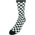 thumbnail image 1 of Mad Toro  Cotton Blend Race Flag Checkered Socks (Men's), 1 of 1