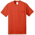 thumbnail image 5 of Port & Company Men's Cotton/Polyester T-Shirt with Pocket - XXXX-Large - Orange, 5 of 6