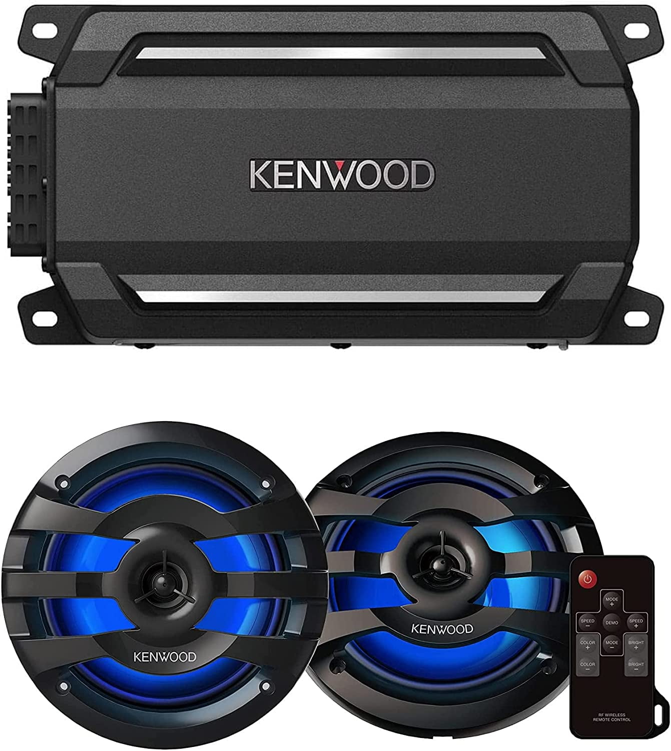 KENWOOD KACM5024BT Compact 4Channel 600 Watt Car Amplifier with