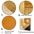 thumbnail image 3 of Designart "Foliage With Golden Geometric Elements III" Leaves Floater Framed Wall Decor, 3 of 5
