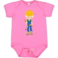 thumbnail image 3 of Inktastic Construction Worker, Blond Hair, Cute Boy, Hammer Boys Baby Bodysuit, 3 of 5