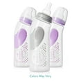 thumbnail image 2 of Evenflo Vented + BPA-Free Plastic Angled Bottles - 9oz, Colors May Vary, 3ct, 2 of 8