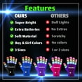 thumbnail image 6 of The Noodley LED Gloves for Kids Light -Up  Costume Accessory for Children, 6 of 11
