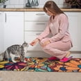 thumbnail image 3 of Pioneer Flower Floral Print Pattern Kitchen Rugs Sets Of 2,Anti Fatigue Kitchen Mat Rugs Non Slip Washable,Decorative Kitchen Floor Mats for Kitchen,Sink,Laundry,17"x30"+17"x47", 3 of 7