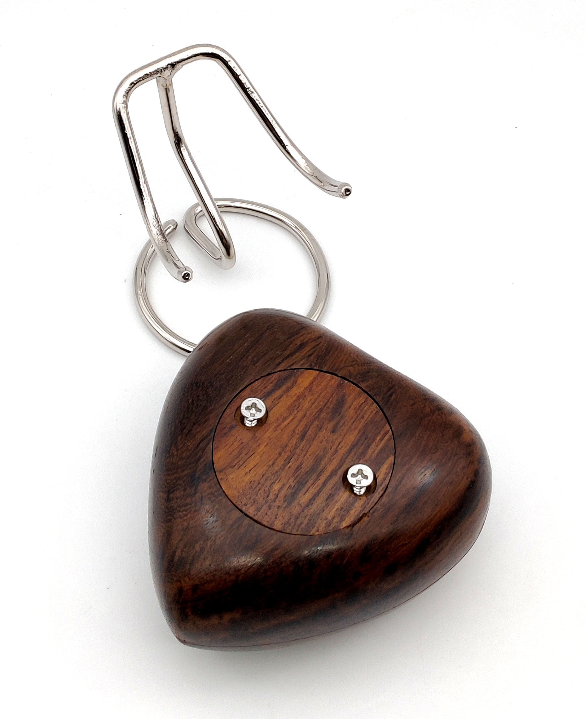 5MOONSUN5's Wooden Heart Tree Of Life Engraved Urn Keepsake Cremation Urn for Human pet Ashes Handcrafted Urn Heart Shaped - Perfect for Adults & Infants with Brass Stand 3 inch