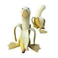 thumbnail image 2 of Small Size Duck Gardening Ornament Banana Yellow Duck, 2 of 8