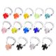 thumbnail image 2 of Advancent 14 Pieces Swimming Nose Clip Swim Training Sports Practice Random Color Underwater Water Unisex Kids Diving Surfing Deportes acuáticos, 2 of 6