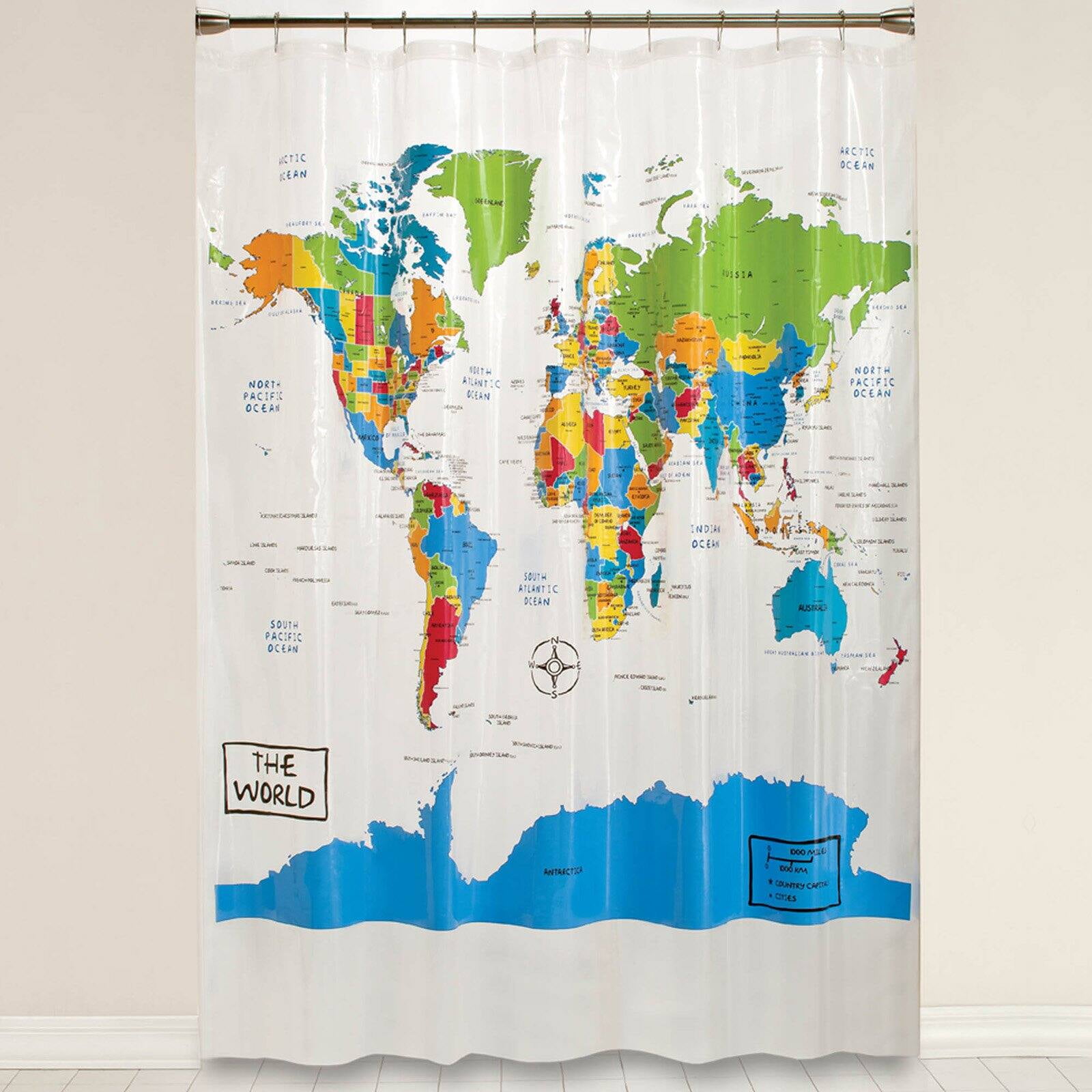 Saturday Knight LTD The World Shower Curtain