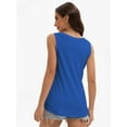 thumbnail image 2 of Womens Tank Tops V Neck Summer Trendy Casual Loose Fit Flowy Sleeveless Shirts, 2 of 6
