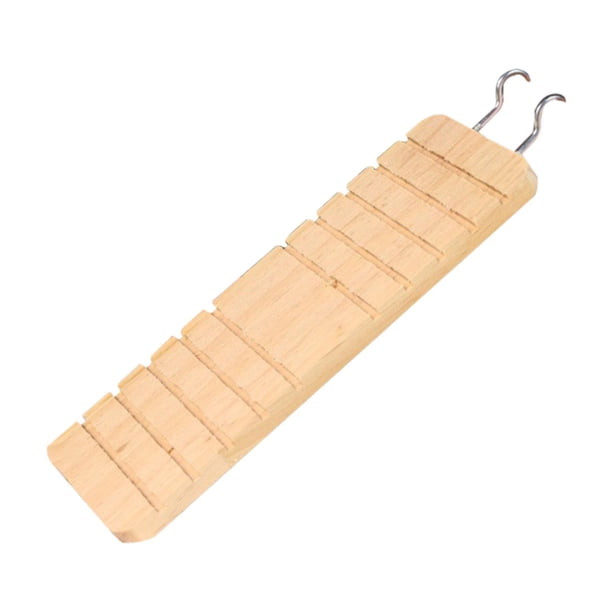 Escalera para hámster, accesorios para jaulas, escaleras, conejera, rampa con gancho, puente largo para pájaros, geckos, cangrejos ermitaños, pequeño