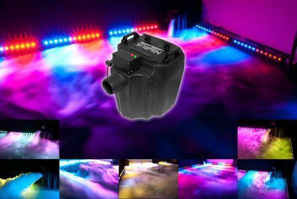 Chauvet DJ Nimbus Plug/Play Dry Ice Fog Machine+Nimbus Cart+2 Free Strobe Lights