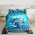 thumbnail image 3 of Feelyou 3D Axolotl Animal Bedding Comforter Set for Kids, Dreamy Marine Sealife Twin Comforter Sets, Ocean Animal Theme Reversible Bedding Set, Microfiber Bedroom Decor, 2 Pieces, 3 of 9