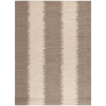 SAFAVIEH Courtyard Alexa Striped Indoor/Outdoor Area Rug, Beige/Brown, 8' x 11'