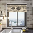 thumbnail image 3 of 54x18 Inches Valance Curtain Vintage Cowboy Illustration Window Curtains Rod Pocket Design for Kitchen Living Room Bedroom, 3 of 7