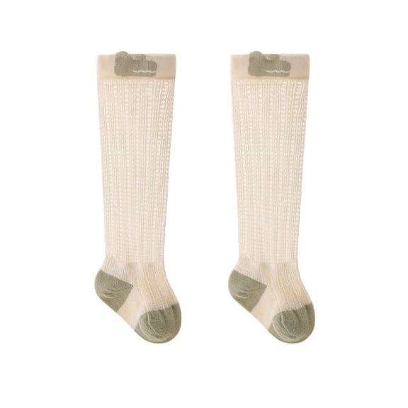 AJZIOJIRO Baby Toddler Girls Knee High Long Socks Infant Boys Autumn Thigh High Socks 4 Pairs Cartoon Cotton Socks for 0-3T