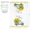 thumbnail image 3 of 4 Pcs Sunflower Kitchen Towels, 18 x 26 Inch Watercolor Floral Decorative Tea Towels, Sunshine Farmhouse Home Absorbent Kitchen Dishcloth Fast Drying for Cooking (Sunflower), 3 of 6