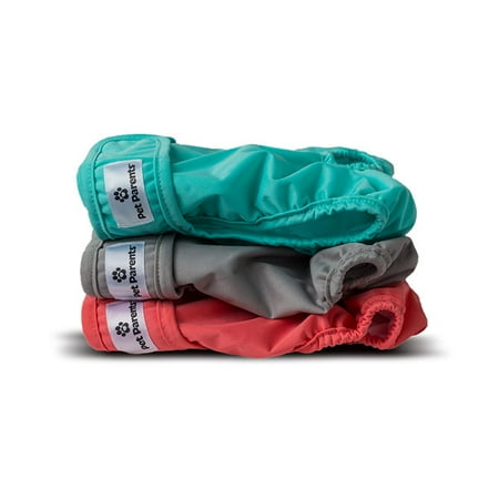 Pet Parents Premium Washable Dog Diapers & Extendrs  (3pack) of Female Dog Diapers  Color: Southern Belle  Size: Extra Large Dog Diapers Female