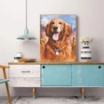 thumbnail image 3 of Perro pintado con diamantes redondos 5D DIY, mosaico bordado de animales, punto de cruz, rompecabezas para la venta, arte de diamantes de imitación, decoración del hogar, Hobby, 3 of 4