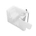 thumbnail image 2 of Meditub Collection 29 in. L x 52 in. W Right Side Drain Soaker Jetted Bathtub in White with Fast Filling Faucet Set, 2 of 4