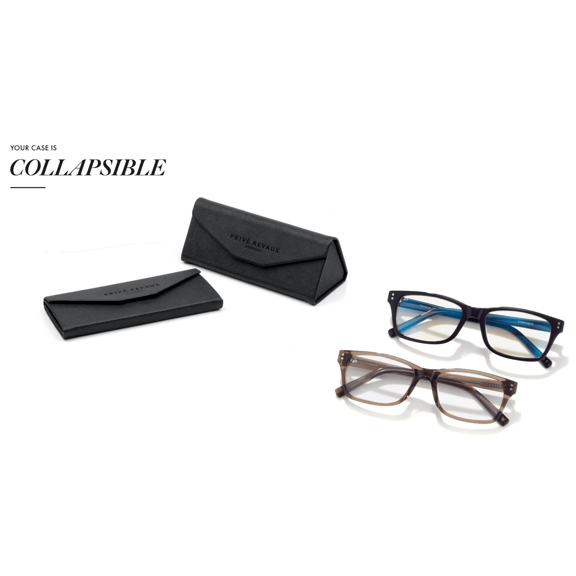 PRIVE REVAUX EYEWEAR  Silver Frame with Dark Blue Lenses PRIVÉ REVAUX ICON Collection “The Musician” Designer  main image 2