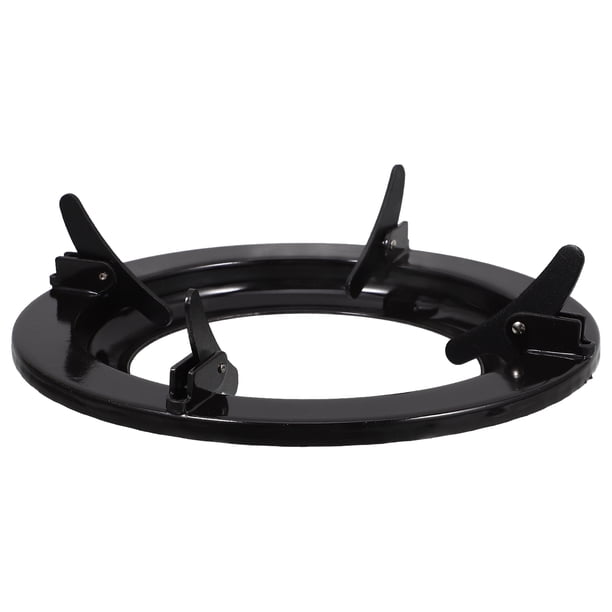 unbranded Soporte De Metal Para Wok Y Olla Con Antideslizante Para De Gas Negro