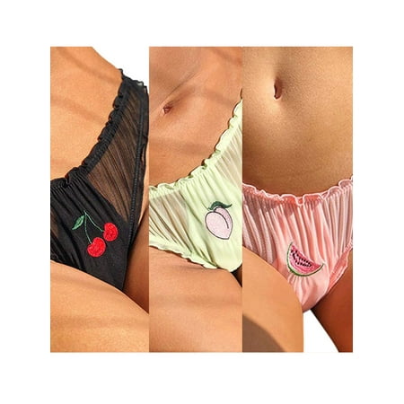 

Julycc Women s Babydoll Lace Lingerie Transparent Low Waist Panties Briefs Underwear