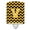 Black & Gold, variant on Caroline's Treasures CJ1059-VCNL Letter V Chevron Green and Gold Ceramic Night Light, 6x4x3", multicolor