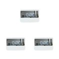 thumbnail image 2 of Billuyoard Despertador digital LED Dormitorio electrónico Escritorio Snooze Relojes Inalámbrico Operado por batería Sala de estar Espejo de Type1 NO1, 2 of 6