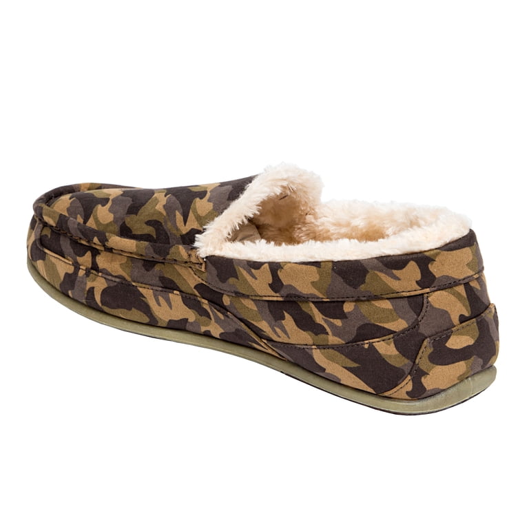 Deer Stags Unisex Spun Microsuede Slipper - Brown/Brown Camo  display picture 2