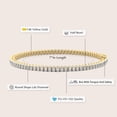 thumbnail image 3 of Diamond Tennis Bracelet | 5 Carat EGL Certified Lab Grown Diamond Bracelet Line 7" | 14K Yellow Gold | Nemy Half Bezel Round Lab Diamond Tennis Bracelet| FG-VS1-VS2 Quality | Friendly Diamonds, 3 of 7