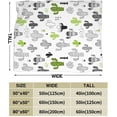 thumbnail image 3 of Cactus Throw Blanket, Cute Super Soft Warm Bed Bedding Blankets for Couch Bedroom Sofa Office, All Season Cozy Flannel Plush Blanket Gifts for Kids Teens Adults, 60"X50", 3 of 6