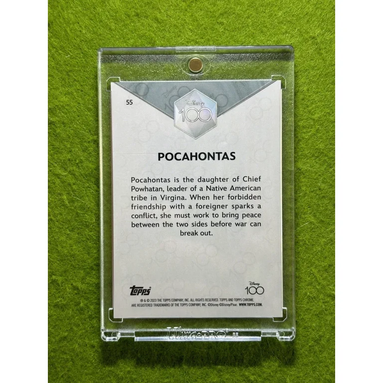 POCAHONTAS Disney 100 PINK REFRACTOR CARD #/399 SP 2023 Topps